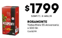 Diarco Rosamonte yerba mate 55 aniversario oferta
