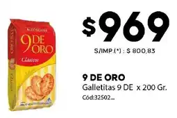 Diarco 9 de oro galletitas oferta