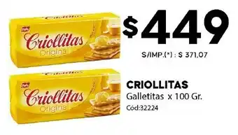 Diarco Criollitas galletitas oferta