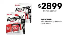 Diarco Energizer pilas max aaax2 y aax2 c/u. oferta