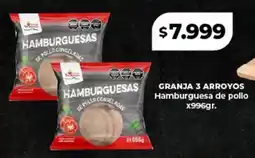 Supermayorista Vital Granja 3 arroyos hamburguesa de pollo oferta