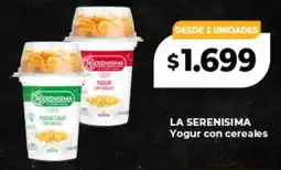 Supermayorista Vital La serenisima yogur con cereales oferta