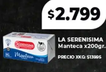 Supermayorista Vital La serenisima manteca oferta