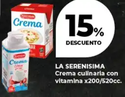 Supermayorista Vital La serenisima crema culinaria con vitamina oferta