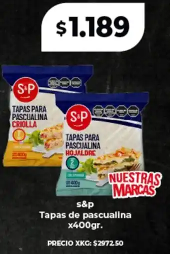 Supermayorista Vital S&p tapas de pascualina oferta