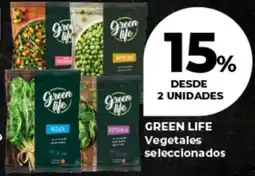 Supermayorista Vital Green life vegetales seleccionados oferta