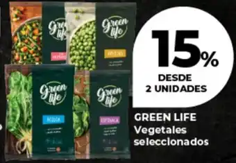 Supermayorista Vital Green life vegetales seleccionados oferta