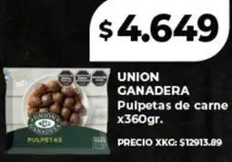 Supermayorista Vital Unions ganadera pulpetas de carne oferta