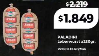 Supermayorista Vital Paladini leberwurst oferta