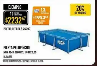 Supermercados Vea Pileta Pelopincho oferta