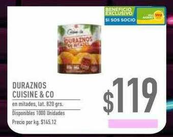 Supermercados Vea Duraznos Cuisine & Co oferta