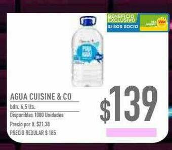 Supermercados Vea Agua Cuisine & Co oferta