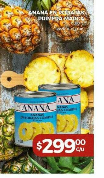 Super MAMI Ananá En Rodajas Primera Marca oferta