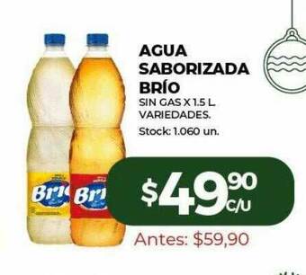 Super MAMI Agua Saborizada Brio Sin Gas oferta