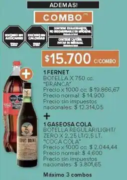 Carrefour Branca 1 fernet botella oferta