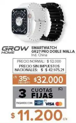 Carrefour Grow home smartwatch GR27 pro doble malla oferta
