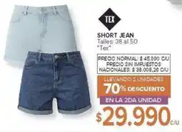 Carrefour Tex short jean oferta