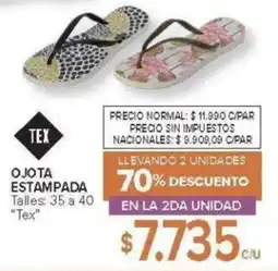 Carrefour TEX OJOTA ESTAMPADA oferta