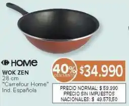 Carrefour Carrefour home wok zen oferta