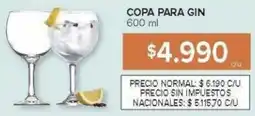 Carrefour Copa para gin oferta