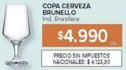 Carrefour Copa cerveza brunello oferta