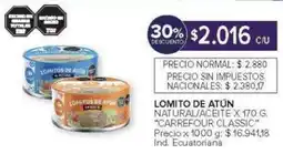 Carrefour Carrefour classic lomito de atún natural/aceite oferta