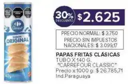Carrefour Carrefour classic papas fritas clásicas tubo oferta