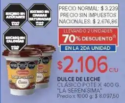 Carrefour La serenisima dulce de leche clásico pote oferta