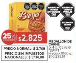 Carrefour Swift medallón de carne oferta