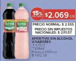 Carrefour Terma aperitivo sin alcohol v/sabores oferta