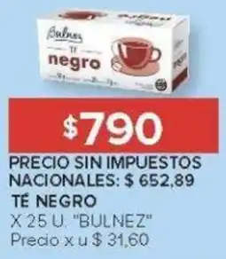 Carrefour Bulnez té negro oferta