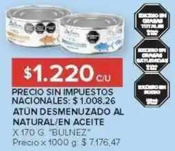 Carrefour Bulnez atún desmenuzado al natural/en aceite oferta