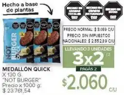 Carrefour Not burger medallón quick oferta