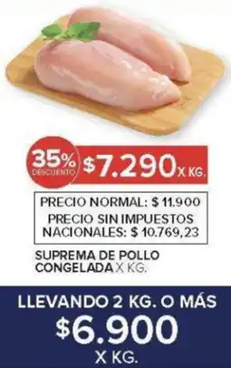 Carrefour Suprema de pollo congelada oferta