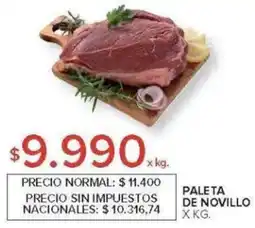 Carrefour Paleta de novillo oferta