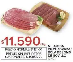 Carrefour Milanesa de cuadrada/ bola de lomo de novillo oferta