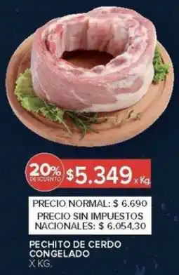 Carrefour Pechito de cerdo congelado oferta