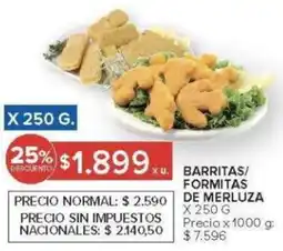 Carrefour Barritas/ formitas de merluza oferta