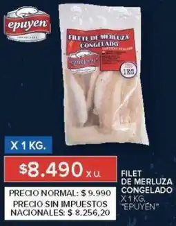 Carrefour Epuyen filet de merluza congelado oferta