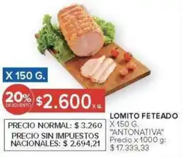 Carrefour Antonativa lomito feteado oferta