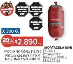 Carrefour Cagnoli mortadela mini oferta