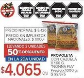 Carrefour Nonna pia provoleta con cazuela oferta