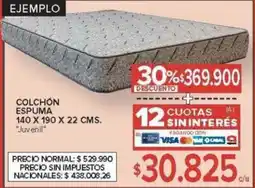 Carrefour Juvenil colchón espuma oferta