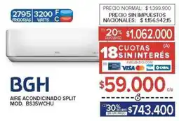 Carrefour Bgh aire acondicinado split oferta