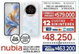 Carrefour Nubia celular libre oferta