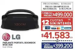 Carrefour Lg parlante portatil boombox oferta