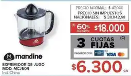 Carrefour Mandine exprimidor de jugo oferta