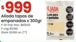 Changomas Aliada tapas de empanadas oferta