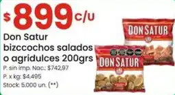 Changomas Don satur bizccochos salados o agridulces oferta