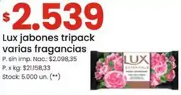 Changomas Lux jabones tripack varias fragancias oferta